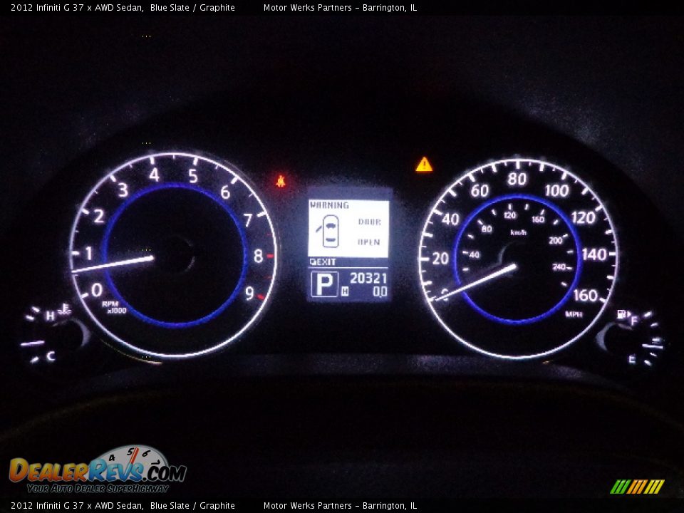 2012 Infiniti G 37 x AWD Sedan Blue Slate / Graphite Photo #22