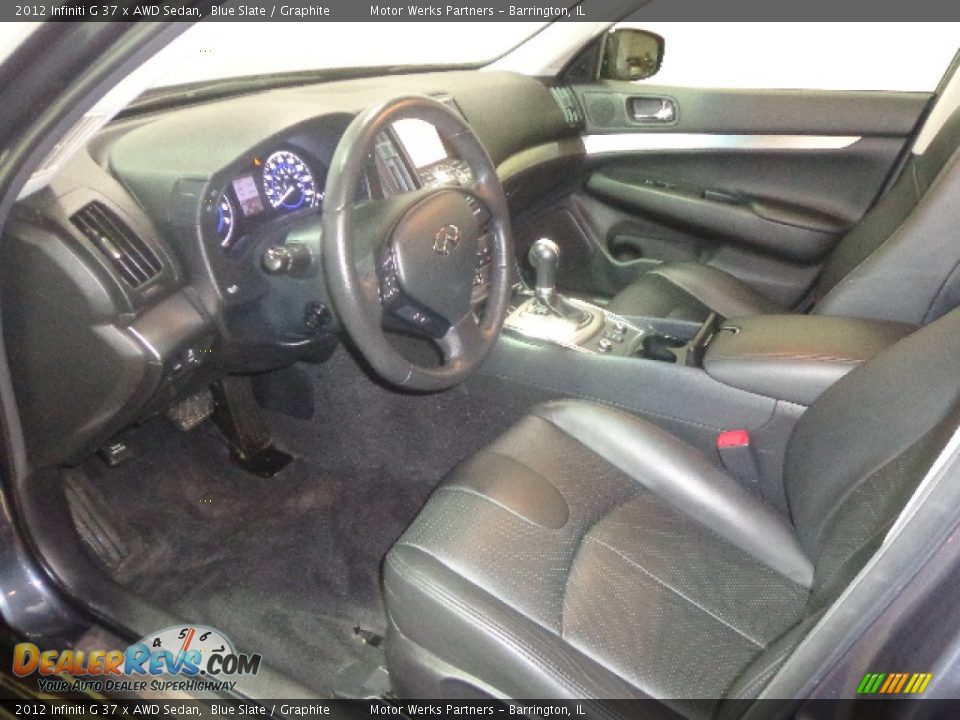 2012 Infiniti G 37 x AWD Sedan Blue Slate / Graphite Photo #23