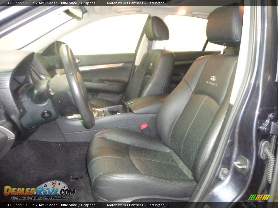 2012 Infiniti G 37 x AWD Sedan Blue Slate / Graphite Photo #24