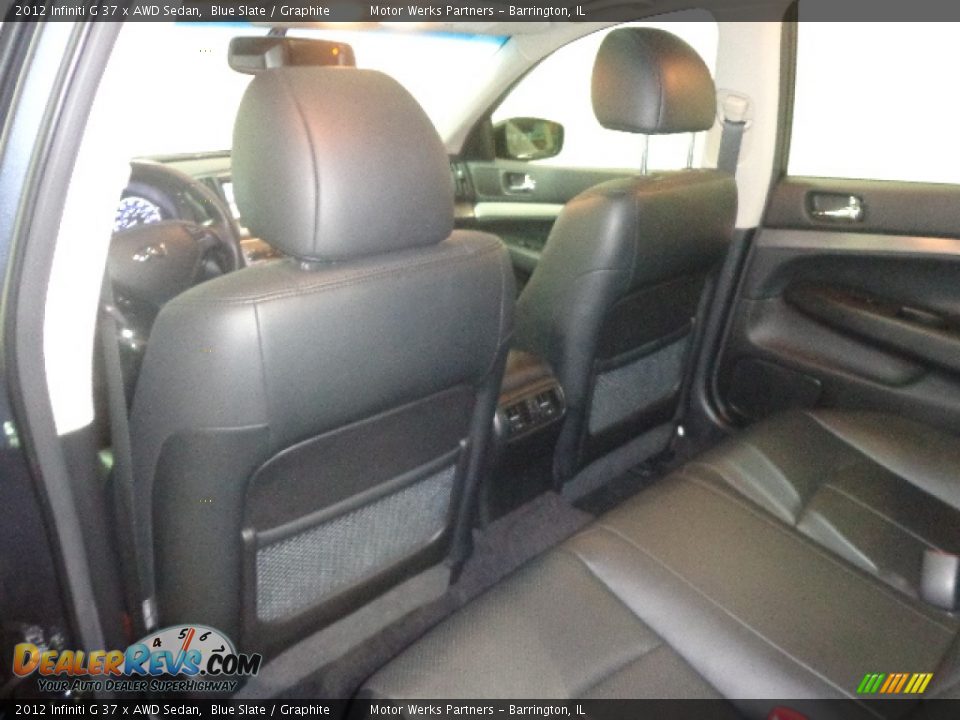 2012 Infiniti G 37 x AWD Sedan Blue Slate / Graphite Photo #27