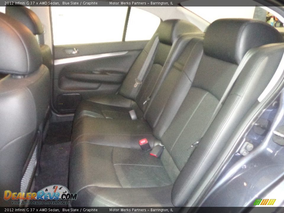 2012 Infiniti G 37 x AWD Sedan Blue Slate / Graphite Photo #28