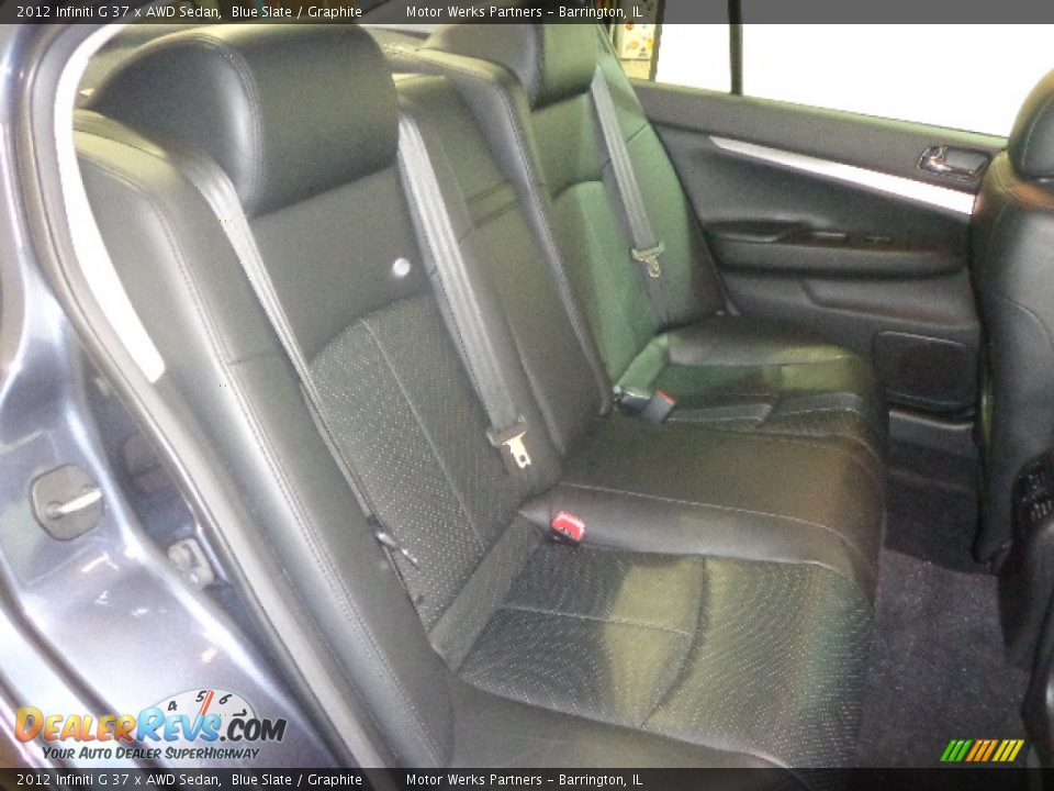 2012 Infiniti G 37 x AWD Sedan Blue Slate / Graphite Photo #30