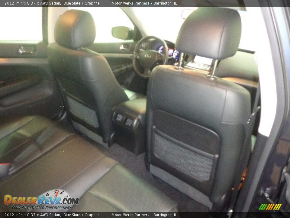 2012 Infiniti G 37 x AWD Sedan Blue Slate / Graphite Photo #31