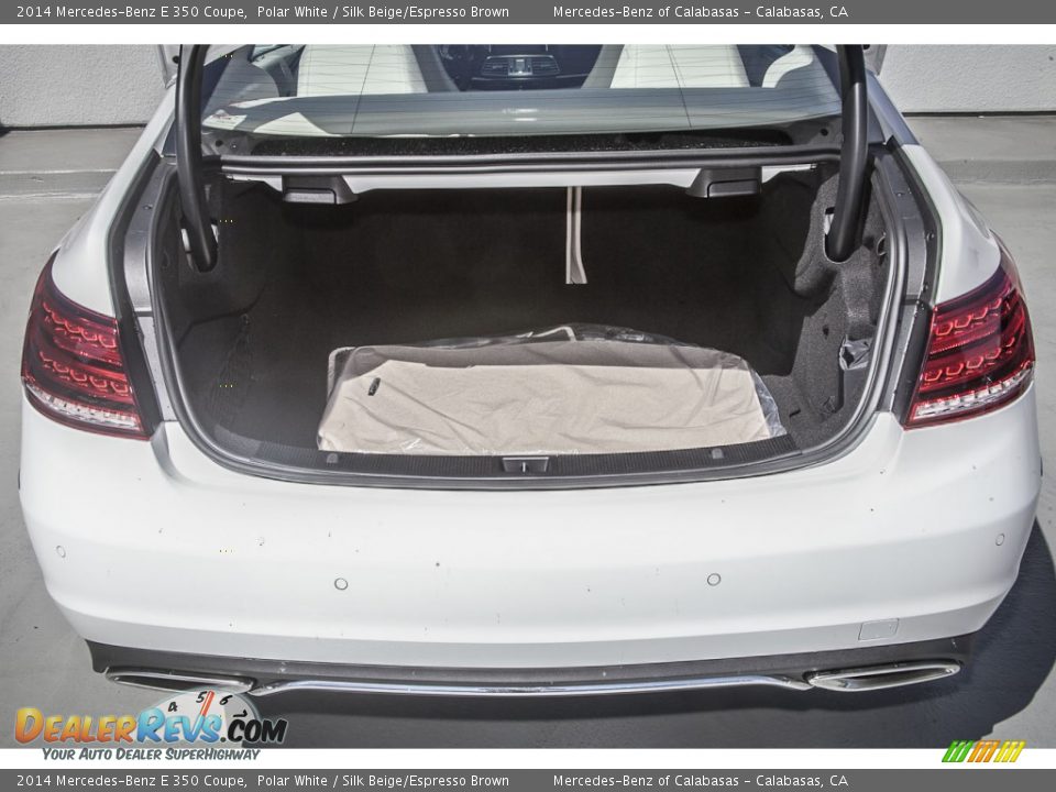 2014 Mercedes-Benz E 350 Coupe Polar White / Silk Beige/Espresso Brown Photo #4