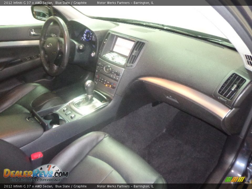 2012 Infiniti G 37 x AWD Sedan Blue Slate / Graphite Photo #34