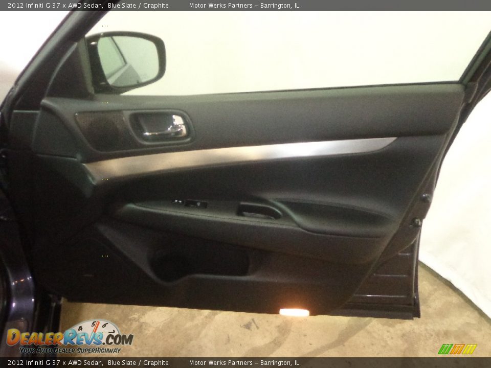 2012 Infiniti G 37 x AWD Sedan Blue Slate / Graphite Photo #35