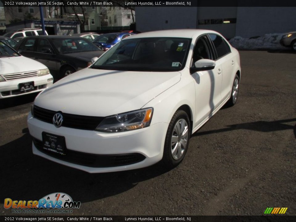 2012 Volkswagen Jetta SE Sedan Candy White / Titan Black Photo #1