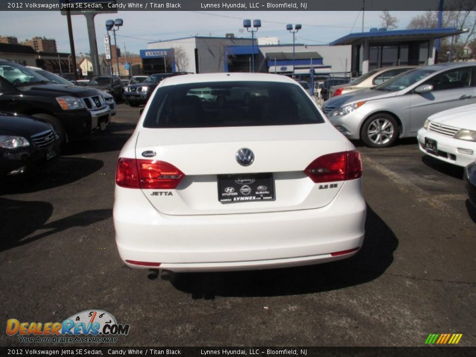 2012 Volkswagen Jetta SE Sedan Candy White / Titan Black Photo #4
