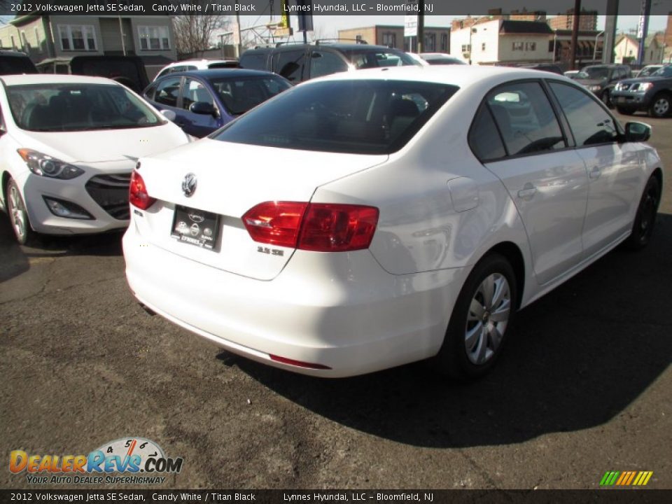 2012 Volkswagen Jetta SE Sedan Candy White / Titan Black Photo #5