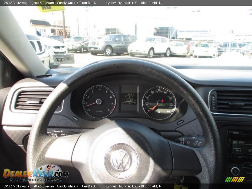 2012 Volkswagen Jetta SE Sedan Candy White / Titan Black Photo #12