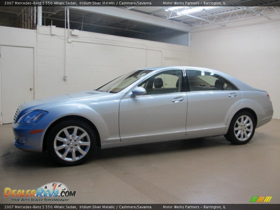 2007 Mercedes-Benz S 550 4Matic Sedan Iridium Silver Metallic / Cashmere/Savanna Photo #4