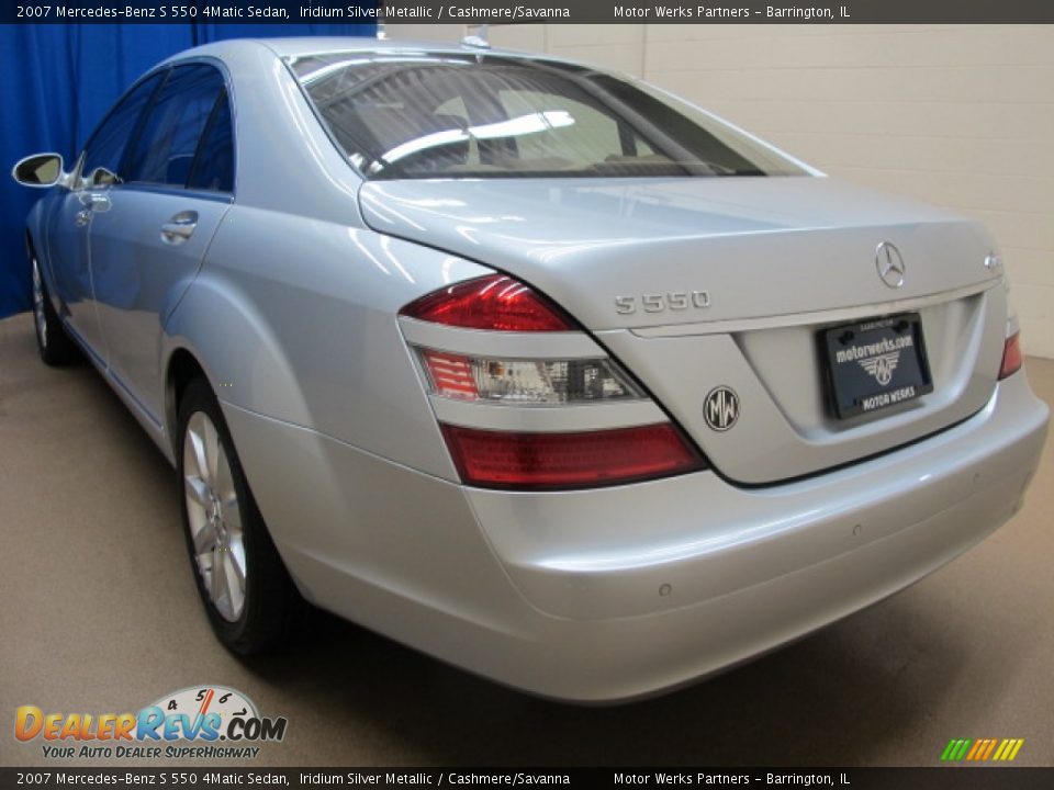 2007 Mercedes-Benz S 550 4Matic Sedan Iridium Silver Metallic / Cashmere/Savanna Photo #5