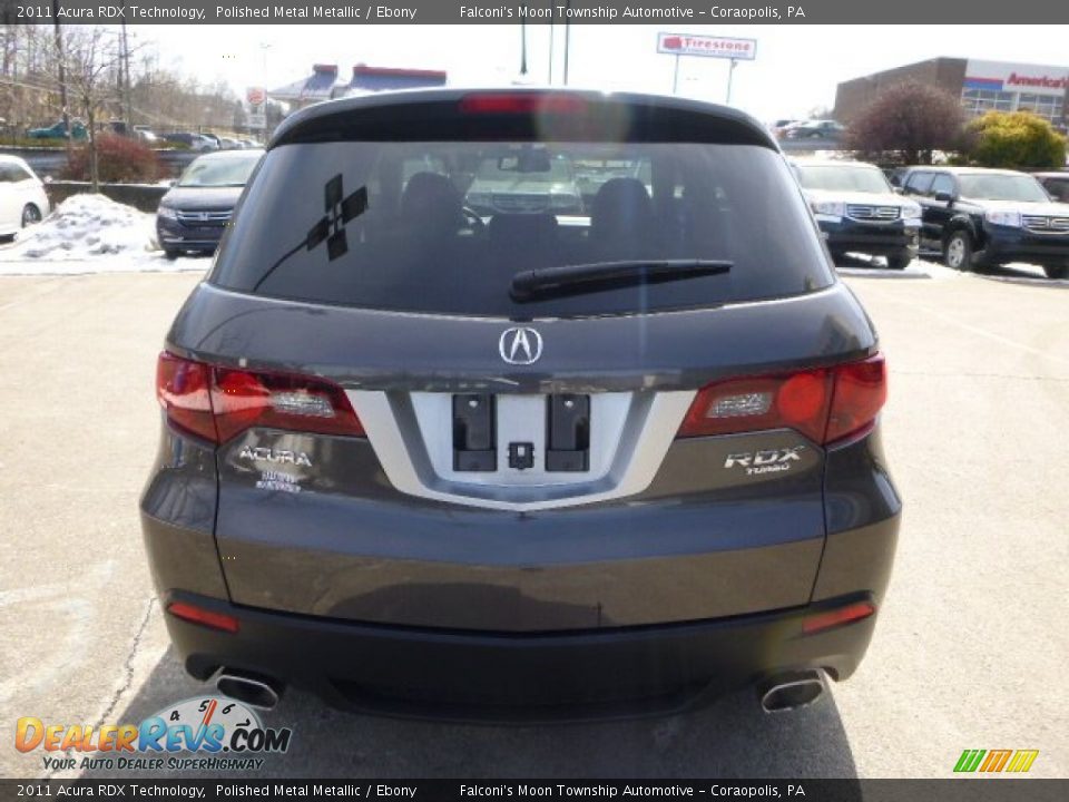 2011 Acura RDX Technology Polished Metal Metallic / Ebony Photo #4