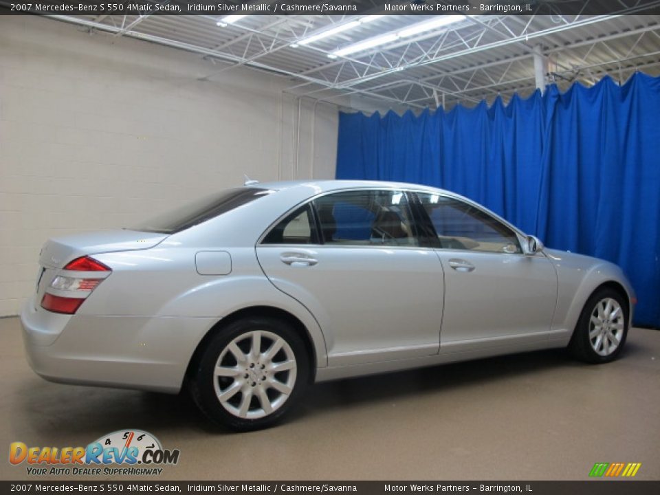2007 Mercedes-Benz S 550 4Matic Sedan Iridium Silver Metallic / Cashmere/Savanna Photo #8