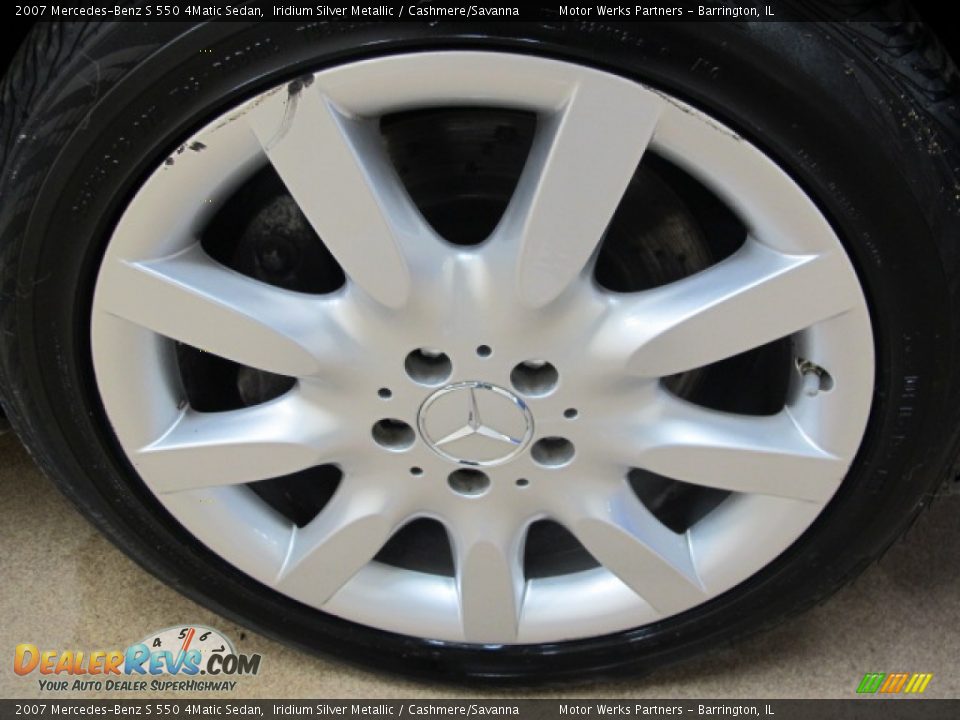 2007 Mercedes-Benz S 550 4Matic Sedan Iridium Silver Metallic / Cashmere/Savanna Photo #11
