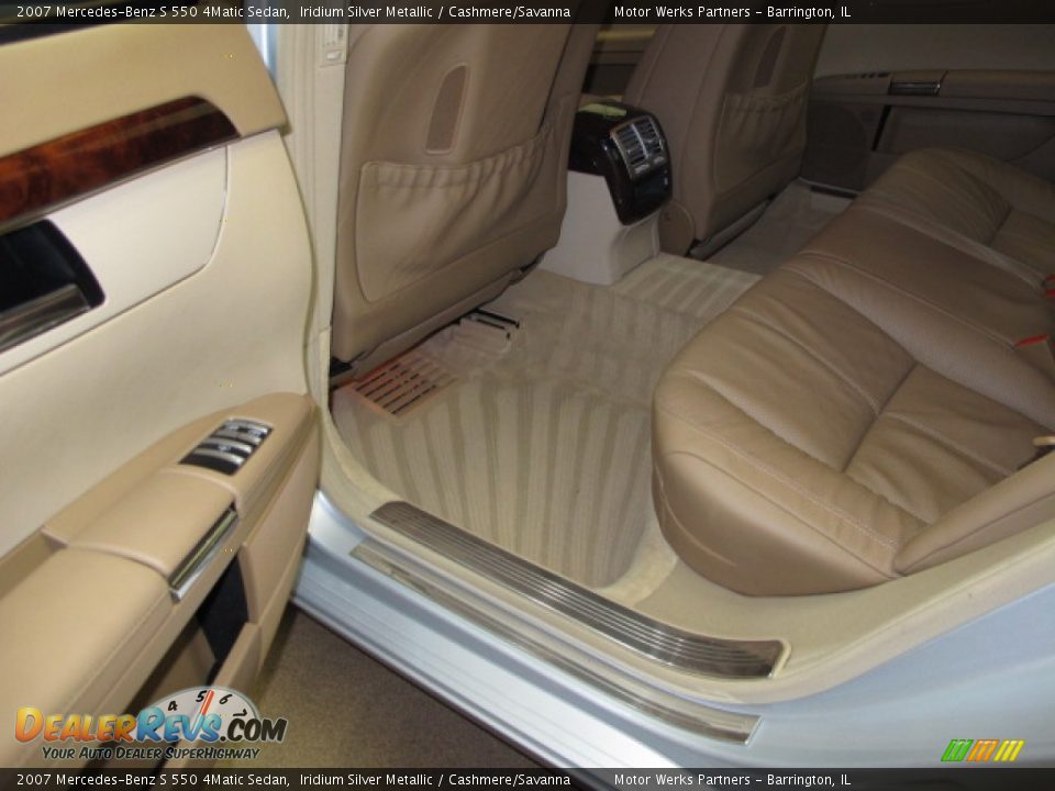 2007 Mercedes-Benz S 550 4Matic Sedan Iridium Silver Metallic / Cashmere/Savanna Photo #17