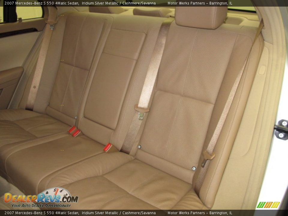 2007 Mercedes-Benz S 550 4Matic Sedan Iridium Silver Metallic / Cashmere/Savanna Photo #18