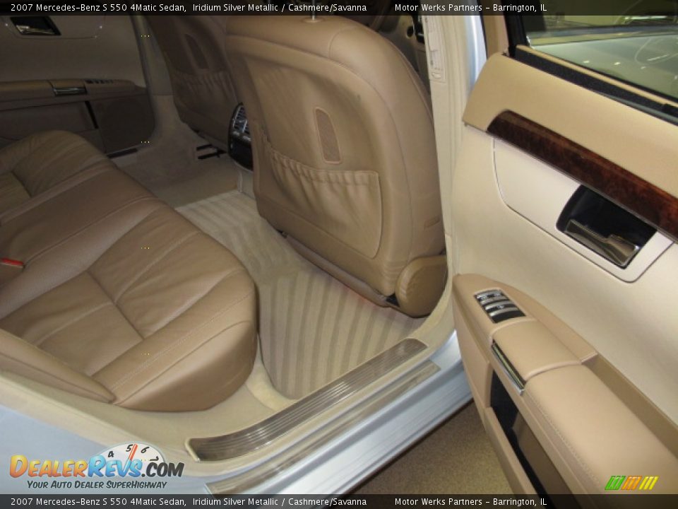 2007 Mercedes-Benz S 550 4Matic Sedan Iridium Silver Metallic / Cashmere/Savanna Photo #19