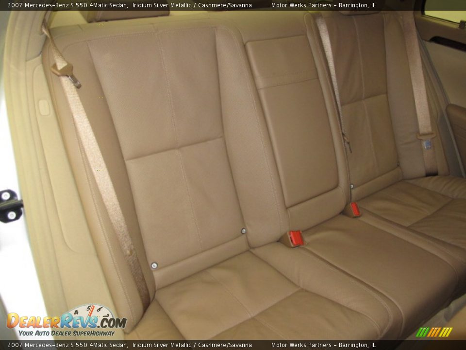 2007 Mercedes-Benz S 550 4Matic Sedan Iridium Silver Metallic / Cashmere/Savanna Photo #20