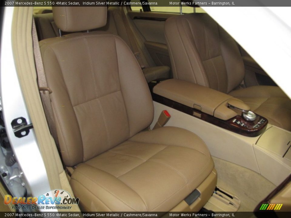 2007 Mercedes-Benz S 550 4Matic Sedan Iridium Silver Metallic / Cashmere/Savanna Photo #22
