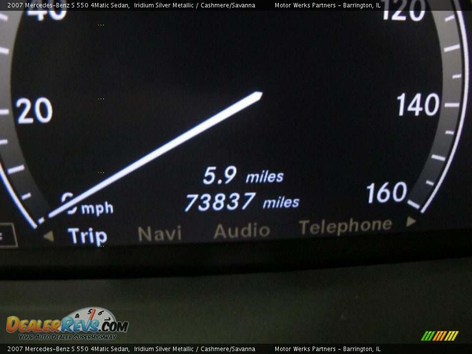 2007 Mercedes-Benz S 550 4Matic Sedan Iridium Silver Metallic / Cashmere/Savanna Photo #27