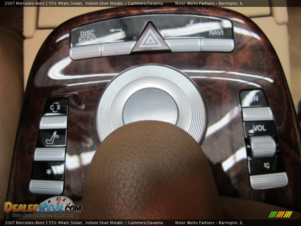 2007 Mercedes-Benz S 550 4Matic Sedan Iridium Silver Metallic / Cashmere/Savanna Photo #30