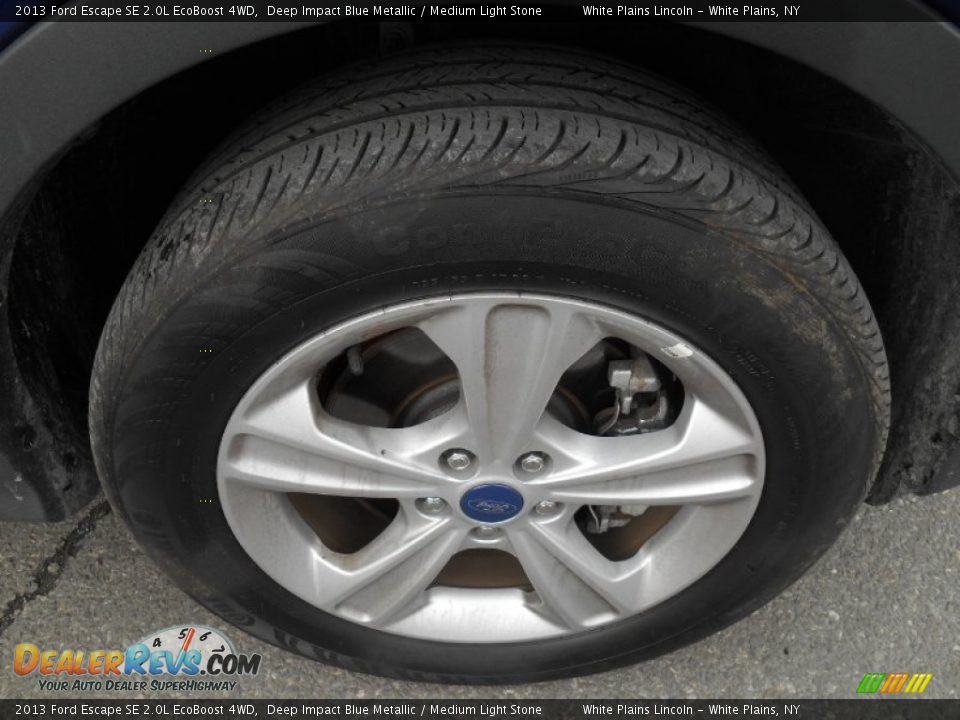 2013 Ford Escape SE 2.0L EcoBoost 4WD Deep Impact Blue Metallic / Medium Light Stone Photo #3