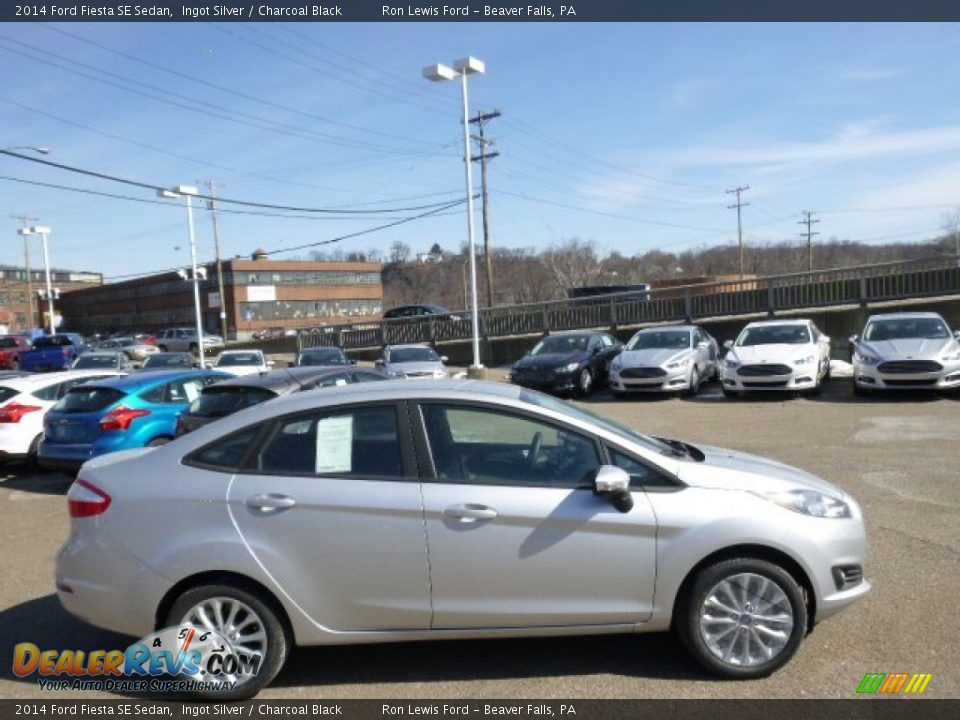 2014 Ford Fiesta SE Sedan Ingot Silver / Charcoal Black Photo #1