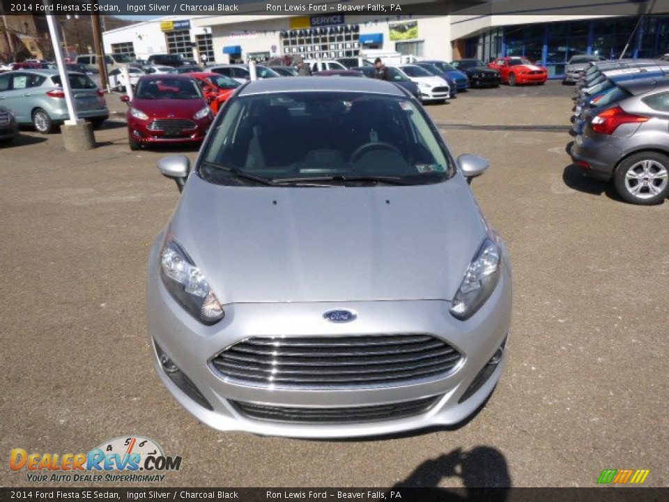 2014 Ford Fiesta SE Sedan Ingot Silver / Charcoal Black Photo #3
