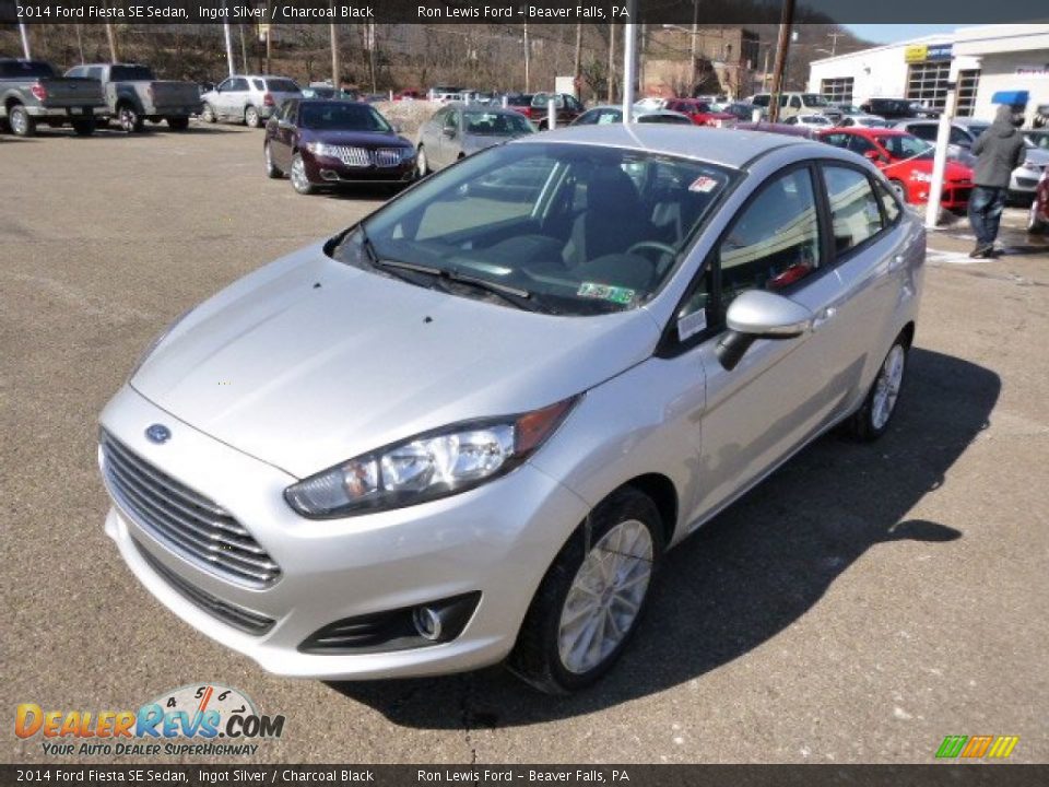 2014 Ford Fiesta SE Sedan Ingot Silver / Charcoal Black Photo #4