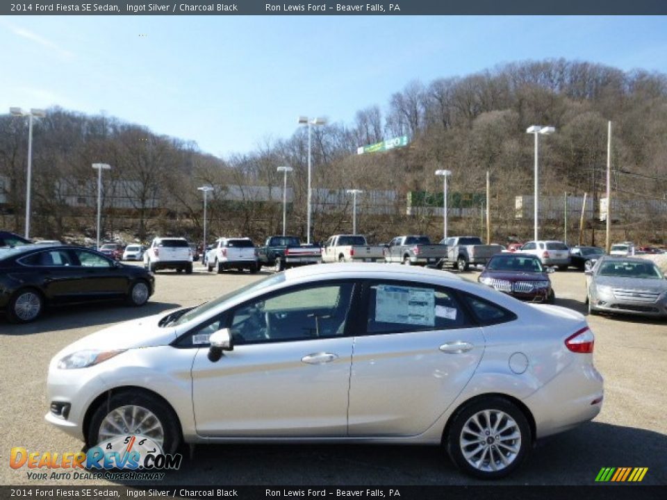 2014 Ford Fiesta SE Sedan Ingot Silver / Charcoal Black Photo #5