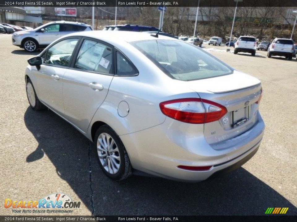 2014 Ford Fiesta SE Sedan Ingot Silver / Charcoal Black Photo #6