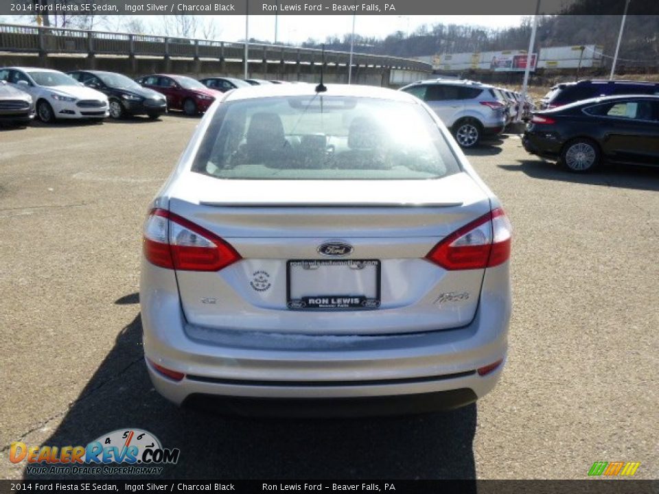 2014 Ford Fiesta SE Sedan Ingot Silver / Charcoal Black Photo #7