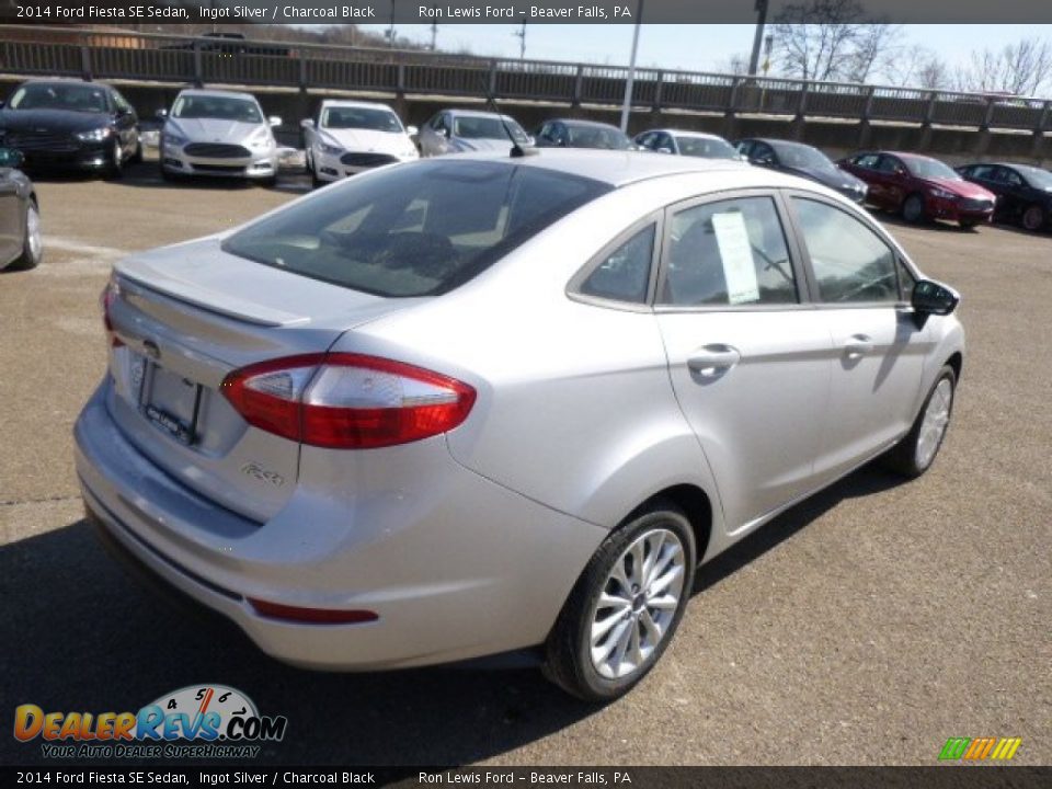 2014 Ford Fiesta SE Sedan Ingot Silver / Charcoal Black Photo #8