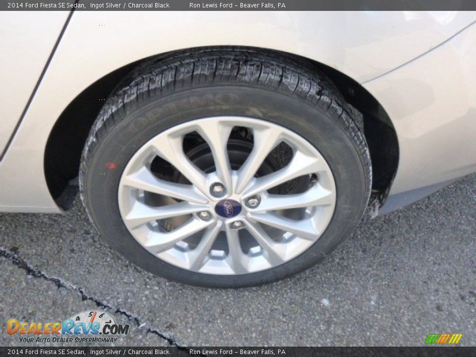 2014 Ford Fiesta SE Sedan Ingot Silver / Charcoal Black Photo #9
