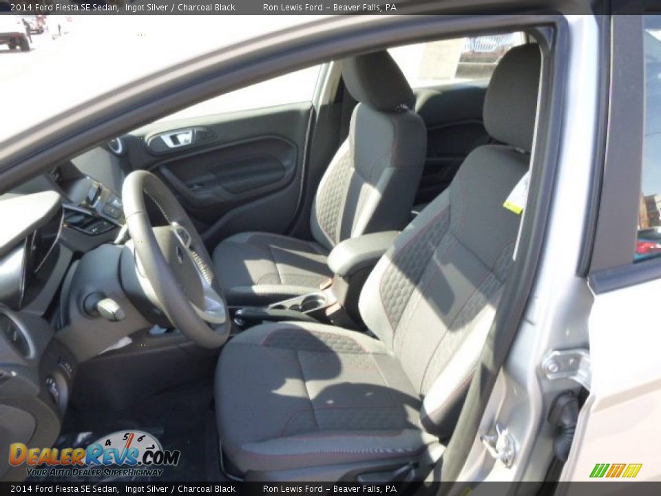 2014 Ford Fiesta SE Sedan Ingot Silver / Charcoal Black Photo #10