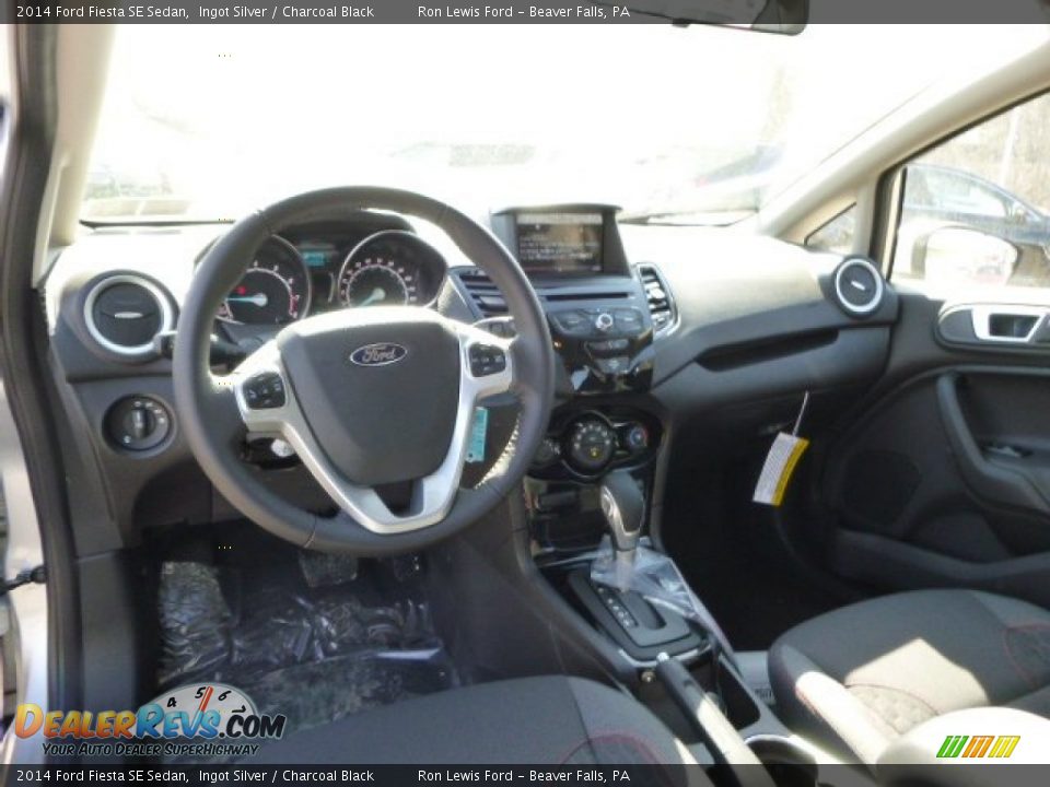 2014 Ford Fiesta SE Sedan Ingot Silver / Charcoal Black Photo #14