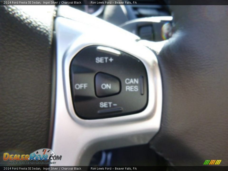 2014 Ford Fiesta SE Sedan Ingot Silver / Charcoal Black Photo #19
