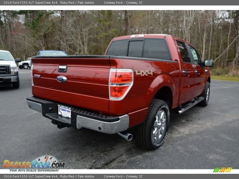 2014 Ford F150 XLT SuperCrew 4x4 Ruby Red / Pale Adobe Photo #5