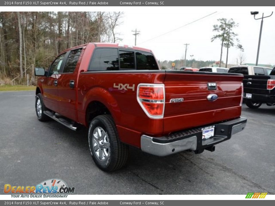 2014 Ford F150 XLT SuperCrew 4x4 Ruby Red / Pale Adobe Photo #8