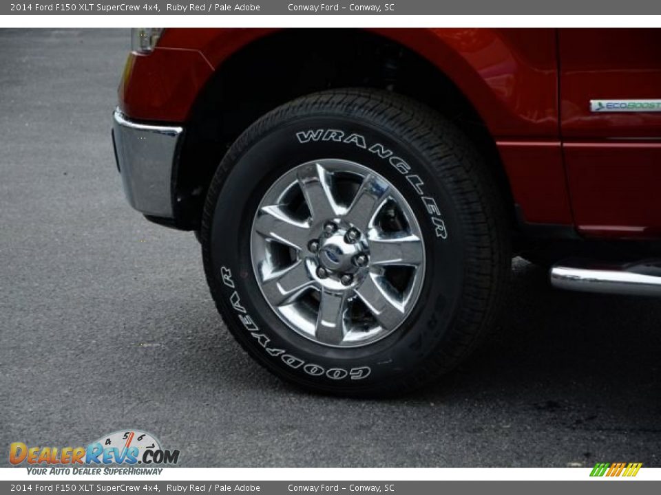 2014 Ford F150 XLT SuperCrew 4x4 Ruby Red / Pale Adobe Photo #10