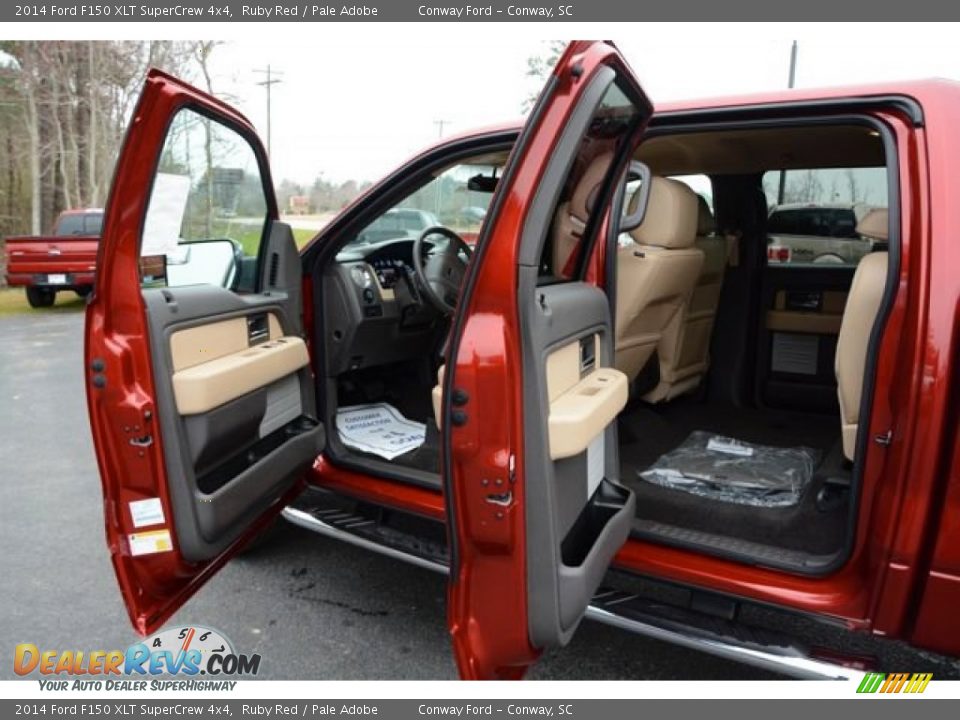 2014 Ford F150 XLT SuperCrew 4x4 Ruby Red / Pale Adobe Photo #11