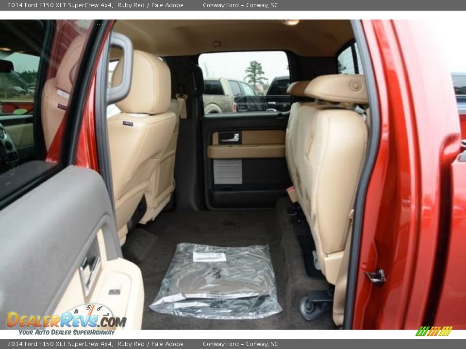 2014 Ford F150 XLT SuperCrew 4x4 Ruby Red / Pale Adobe Photo #12