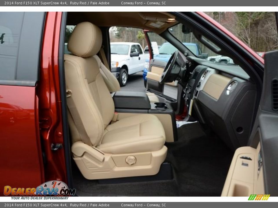 2014 Ford F150 XLT SuperCrew 4x4 Ruby Red / Pale Adobe Photo #18