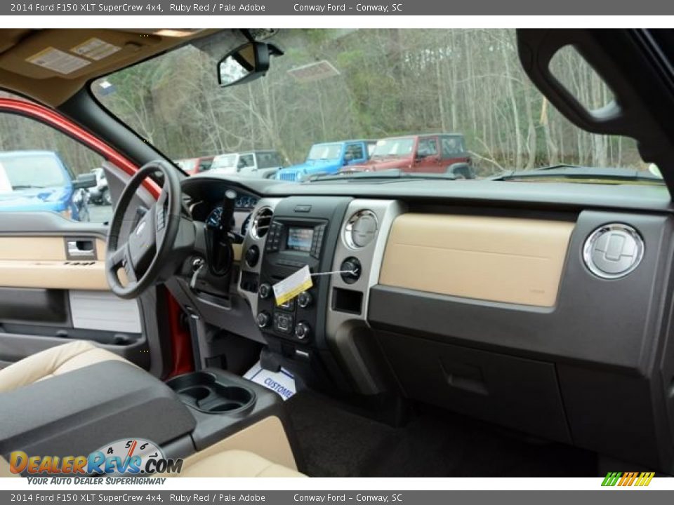 2014 Ford F150 XLT SuperCrew 4x4 Ruby Red / Pale Adobe Photo #19