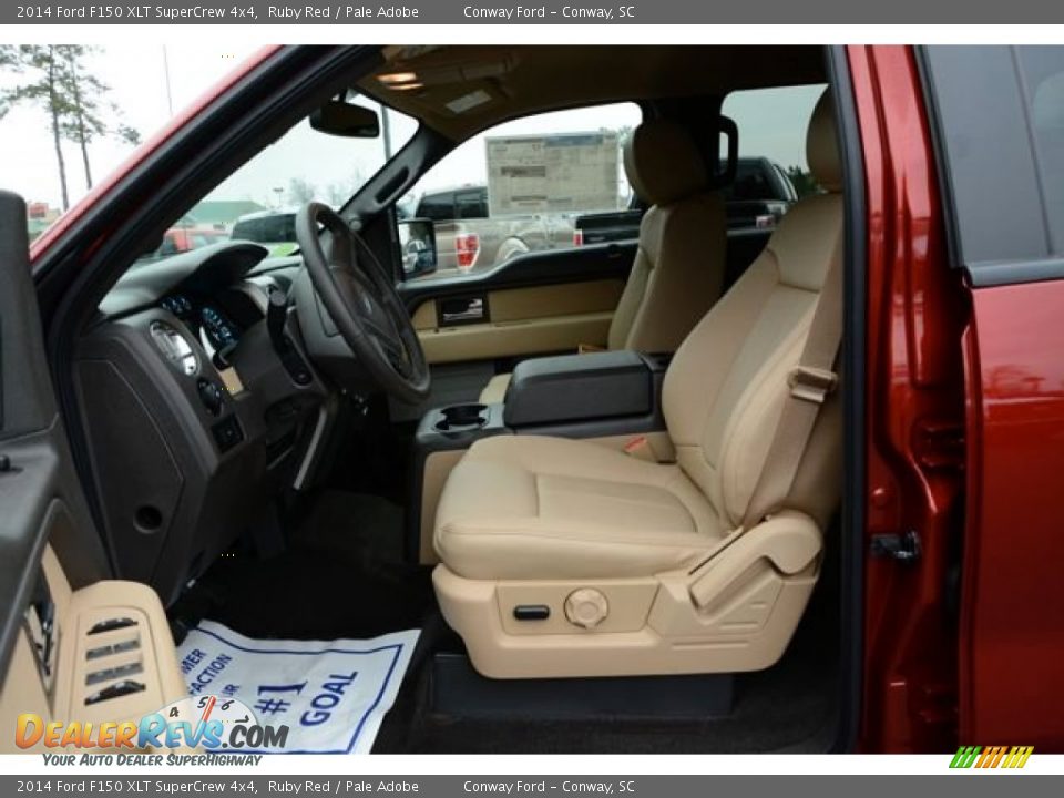 2014 Ford F150 XLT SuperCrew 4x4 Ruby Red / Pale Adobe Photo #21