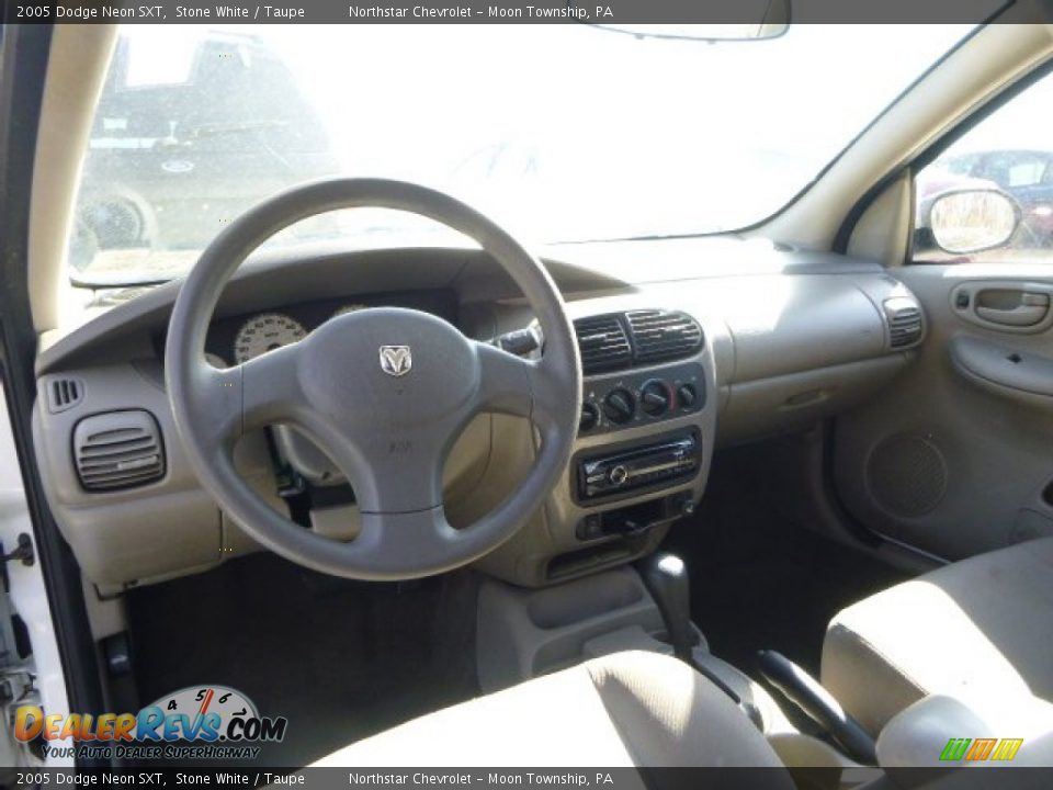 2005 Dodge Neon SXT Stone White / Taupe Photo #10