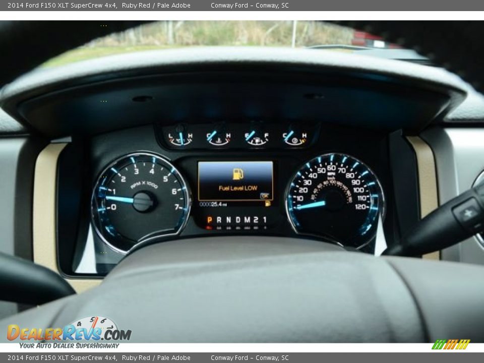 2014 Ford F150 XLT SuperCrew 4x4 Ruby Red / Pale Adobe Photo #25
