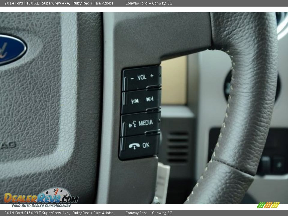 2014 Ford F150 XLT SuperCrew 4x4 Ruby Red / Pale Adobe Photo #27