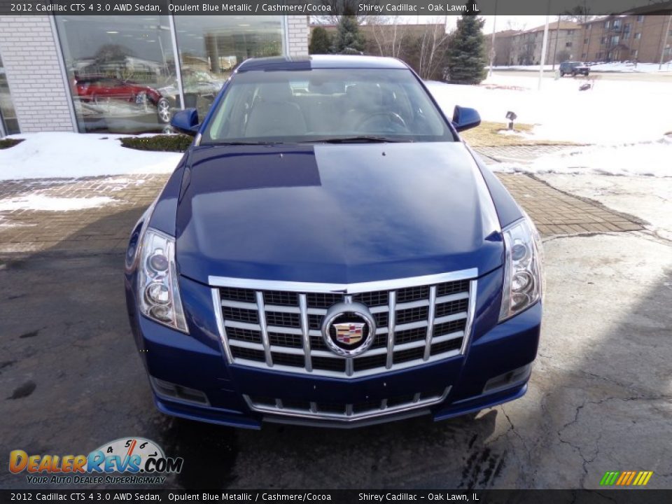 2012 Cadillac CTS 4 3.0 AWD Sedan Opulent Blue Metallic / Cashmere/Cocoa Photo #2